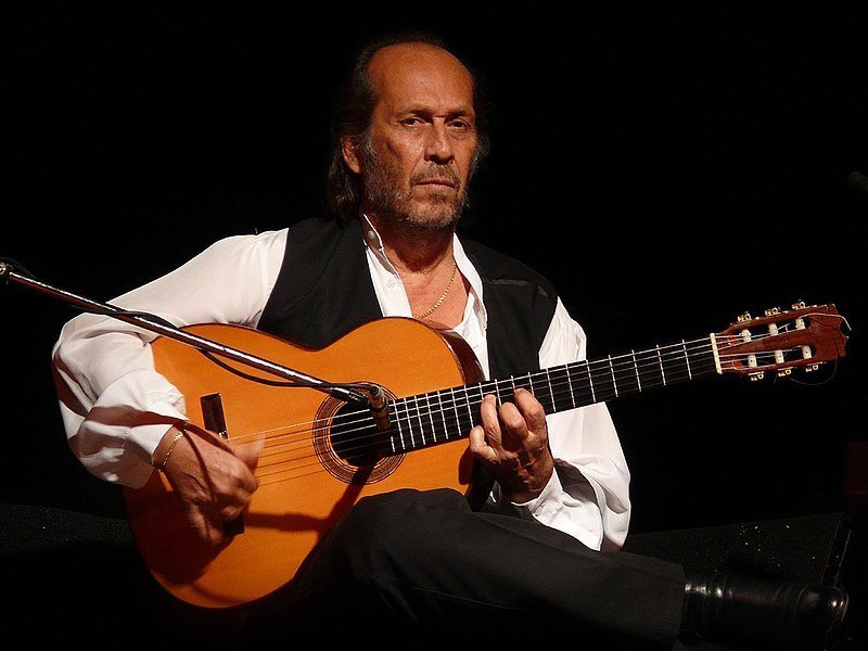 Imagen de Paco de Lucia durante un concierto en Timisoara, Rumania, en Septiembre de 2007.